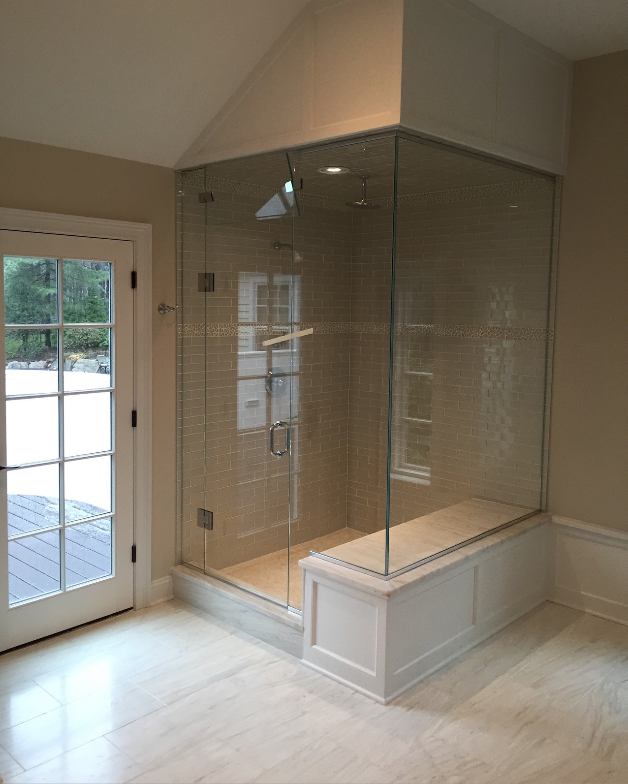 Steam Shower Enclosure with full glass panels