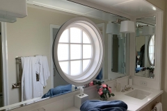 Round fitted window, custom glass and install