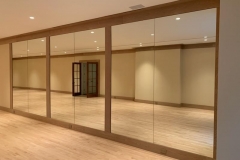 Stunning mirrored wall in new gym during Covid-19